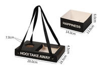 Boîtes à lunch pliables personnalisées en carton blanc écologique avec poignée pour fromages, sandwichs et plats à emporter – Vente en gros