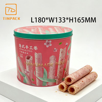 Boîte en métal ovale personnalisée de qualité alimentaire pour biscuits, rouleaux d'œufs, snacks, pâtisseries de fêtes, rangement de cadeaux - Prix de gros