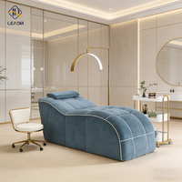 Lit de massage compressé moderne pour salon de beauté, matelas incurvé pour spa et soins du visage