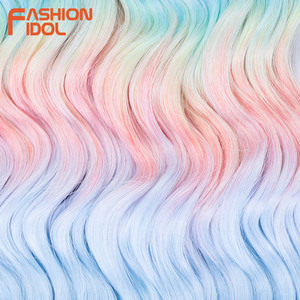 สำหรับรุ่น ANNA 300 กรัม 24 นิ้ว ผมถักโครเชต์สังเคราะห์แบบลอนน้ำ สำหรับต่อผมสีรุ้ง ทนความร้อนสูง - Product Image 6