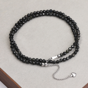 Joyería hecha a mano para mujer, nuevo diseño, estilo clásico, piedra de luna, collar de cuarzo, 2mm, 3mm, accesorio de cara Natural - Product Image 4