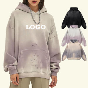 Sudadera con Capucha AR2522 Personalizada, 360GSM, Invierno, Bordada, Efecto Desgastado, Estilo Urbano, Oversize, Vintage, Lavado Ácido - Product Image 1