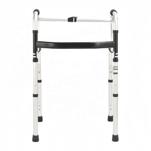 <span class=keywords><strong>Andador</strong></span> Ligero de <span class=keywords><strong>Aluminio</strong></span> con Doble Curvatura para Personas Mayores, Ayuda de Movilidad Resistente, LANSING MEDICAL LSZXQ-915AJ, Capacidad de 125 kg, con Ruedas - Product Image 1