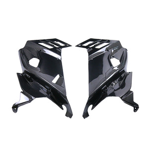 Panneau latéral et panneau de revêtement de carrosserie en fibre de carbone 3K noir brillant Eska pour la modification/amélioration de la moto Aprilia Apulia RS660 - Product Image 3