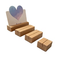 Présentoirs en bois pour cartes postales, cartes de visite et menus – Idéal pour le bureau et les entreprises