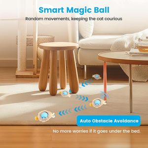 Hot Sale Eco-Friendly Cute Interactive Cat Toys Ball Fast Rolling Pouch Motion Activate Chirping Hide Seek Mouse Catching <b>Game</b> - Product Image 2