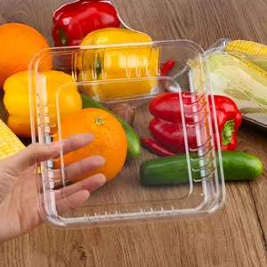 Plateau d'emballage jetable en plastique transparent, 25 pièces, pour la viande de bœuf, volaille et poulet