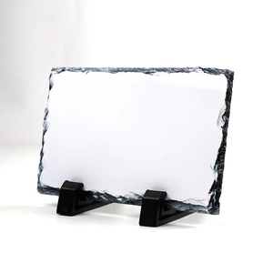 MD-09 personalizzabile in pietra fotografica in metallo ardesia sublimazione cornice per foto cuore Rock artigianato rettangolare personalizzato - Product Image 1