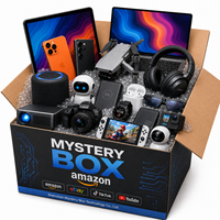 Boîte mystère avec électronique Smart TV, 100 articles : téléphone portable, tablette, écouteurs, appareil photo, batterie externe. Vente en gros, stock disponible pour la revente.