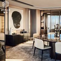 Ensemble complet de meubles de salon tendance pour villas, style moderne