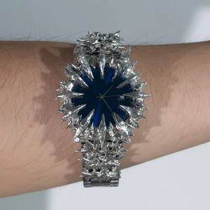 Reloj Gótico Personalizado con Esfera de Alabastro, Dijes en Forma de Garra, Resistente al Agua, Esfera Árabe, Reloj de Cuarzo con Puntas de Alabastro para Hombre - Product Image 2