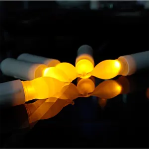 Kerst Geel Licht Led Taper Kaars Religieuze Indoor Festival Decoratie Simulatie Plastic Lange Kaars