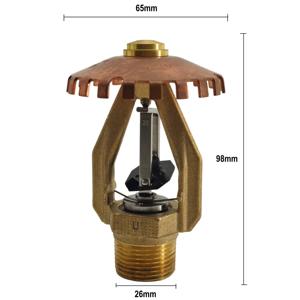 Tête de sprinkler à réponse rapide et suppression précoce (ESFR) de 1 pouce, modèle en laiton - Product Image 5