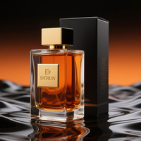 Nouveau design vide bouteilles de pulvérisation de brouillard cosmétique couleur personnalisée 30ml 50ml 100ml bouteille en verre de parfum de luxe avec emballage en boîte
