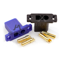 Connecteur d'alimentation banane Amass EC5E mâle/femelle pour PCB, borne de batterie RC, 15A 500V, en cuivre plaqué or, à souder