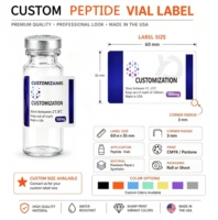 Etiquetas Adhesivas BOPP para Botellas de Vidrio de 1ml, 2ml, 3ml y 10ml Impresión Holográfica Impermeable y Ecológica