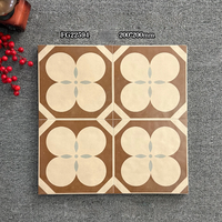 Carreaux de porcelaine vintage 200x200, motif floral marocain, pour sol intérieur, émaillés mats, peints à la main