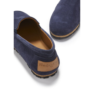 Espadrillas con Suola in Gomma, Blu Navy Scamosciato - Product Image 5