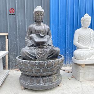Statue de <span class=keywords><strong>Bouddha</strong></span> en pierre sculptée à la main, grande, décorative, pour l'extérieur - Product Image 5