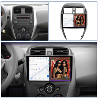 Autoradio DVD multimédia Android 14 120W X 6CH Série Katana pour Nissan Sunny 2014-2016 8+256GB avec navigation