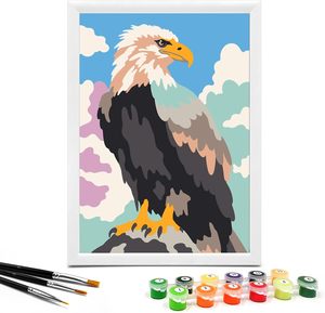 Kit di Pittura a Numeri con Animali e Colori Acrilici <span class=keywords><strong>Facili</strong></span> - Set Completo di Pittura a Numeri, Regalo Perfetto per Hobby e Decorazione Murale - Product Image 4