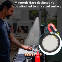 Lámpara de Trabajo LED con Cuello de Cisne de Aluminio OEM ODM, Impermeable IP55, 600 Lúmenes, con Zoom, Magnética, para Parrilla