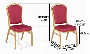 Chaise de banquet d'hôtel pliable de haute qualité au design moderne, avec cadre en métal et coussin en éponge, fabriquée par le fabricant - Product Image 4