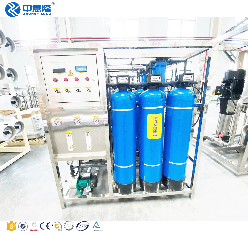 1000 1500 2000 lph Complete Water Treatment Equipment Reverse Osmosis System UV Purifier Ro Plant For Mineral Water Softener