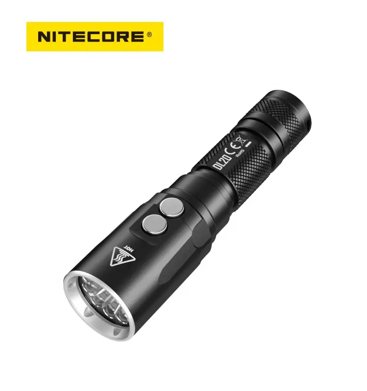 NITECORE 5 yıl ücretsiz garanti DL20 IPX8 su geçirmez 1000 lümen dalış el feneri