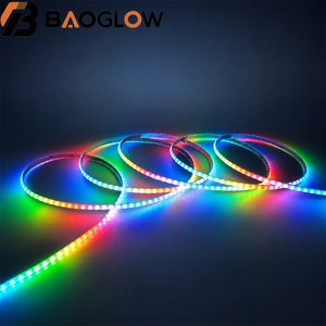 แถบไฟ LED แบบโค้งงอ ขนาด 1.25 ซม. ลายสามเส้นสีรุ้ง 160 ดวง/เมตร ใช้ไฟ DC5V 13 วัตต์/เมตร ขนาด 5 มม. 35/35 RGB แผงวงจรทองแดงในตัว 1838 SPI IC สำหรับห้องน้ำ - Product Image 2