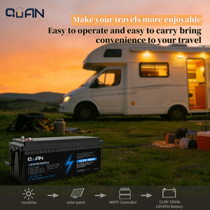 Batería LiFePO4 de 3840Wh 12.8V 300Ah para sistemas solares grandes, almacenamiento de energía doméstico, Power Wall, descarga continua de 200A - Product Image 2