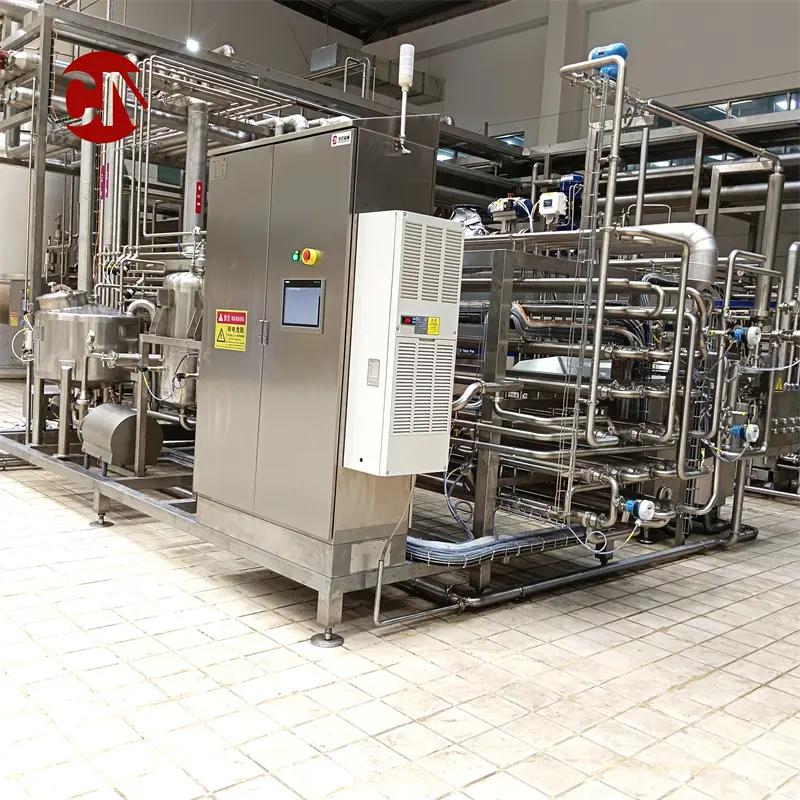 Süt işleme ve paketleme makinesi Uht süt üretim hattı 2000l Uht süt işleme tesisi
