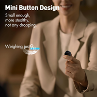 Microphone Lavalier Sans Fil pour iPhone/Android/PC, Autonomie de 16h, Mini Micro Cravate avec Réduction de Bruit pour le Gaming