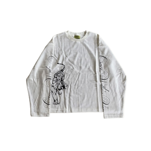 <strong>Mens</strong> Streetwear Y2K American Vintage High Street Punk <strong>Goth</strong> Alternative Loose Crew Neck Pullover Long Sleeve T-Shirt Wholesale - Product Image 1