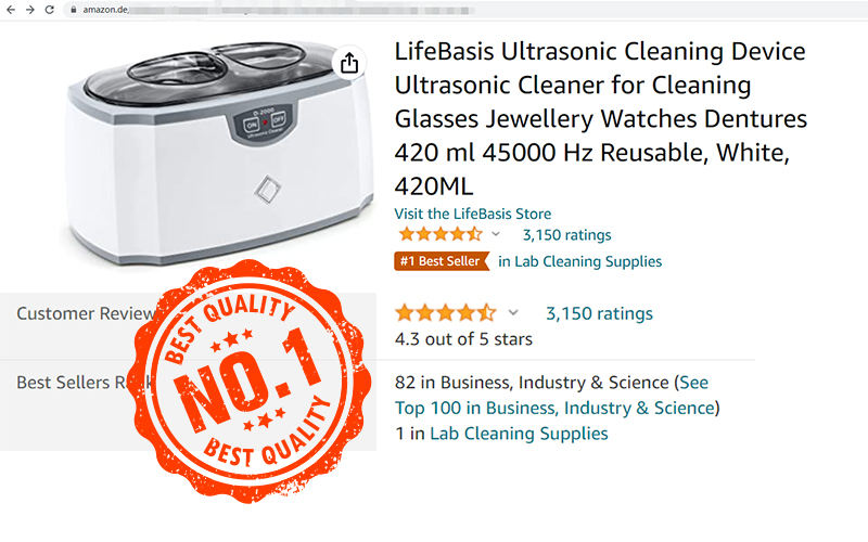 Codyson D-2000 Ultrasonic Cleaner Professional Jewelry Cleaning