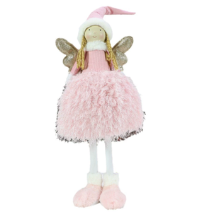 Christmas Tree Doll Cute Princess Stuffed Plush <b>Toy</b> Tall Hat Braids Long Legs Place Dolls for <b>Desk</b> Cabinet Decor Doll - Product Image 1