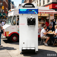 Machine à crème glacée molle U161 18L/H |   Pompe intégrée verticale à surproduction de 50 % pour les environnements commerciaux à fort trafic