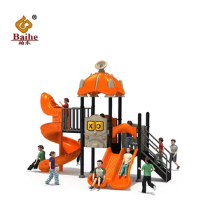 Équipement de terrain de jeu multifonctionnel en acier et plastique, jouets d'extérieur pour bébés et enfants, pour garderie, éducatif, toboggan en plastique public - Product Image 4