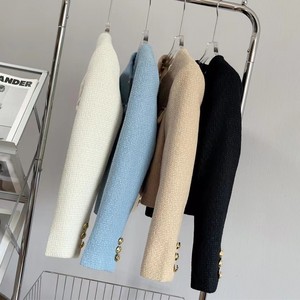 <span class=keywords><strong>Giacca</strong></span> <span class=keywords><strong>di</strong></span> <span class=keywords><strong>Tweed</strong></span> elegante Casual da donna primavera e autunno <span class=keywords><strong>giacca</strong></span> a maniche lunghe con Design personalizzato - Product Image 4