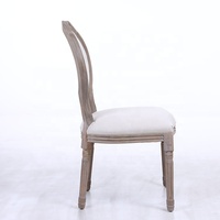 Chaises de mariage vintage Louis, meubles de salle à manger antiques de luxe pour hôtel, banquet et salle à manger