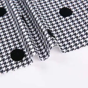 Vente en gros 95% poly 5% spandex plongée crêpe Jacquard Double enveloppe tricot point troupeau Rpet Repreve tissu polyester recyclé - Product Image 2