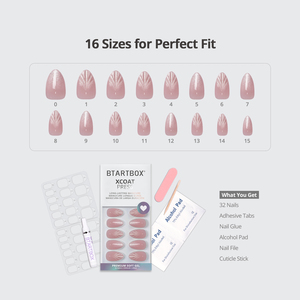 Uñas Postizas de Gel Suave 3D con Diseño de Concha, Color Rosa Ojo de Gato, Hechas a Mano, de Lujo, para Verano y Playa, Venta al Por Mayor - Product Image 2