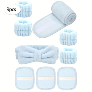 Bandeau de spa en polaire corail doux pour le visage, le maquillage et les soins de la peau, accessoire de coiffure et de soin du visage - Product Image 6