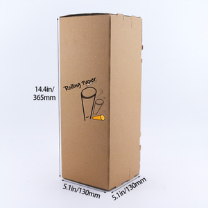 Factory custom design classic brown conical roll paper <b>printing</b> brand logo unbleached smoking specific paper cone - Product Image 6