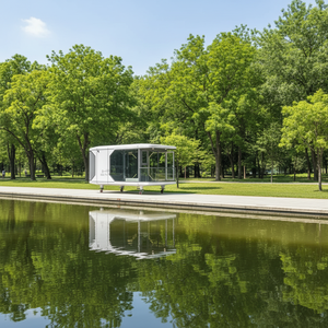 Maison préfabriquée en conteneur, villa, bureau, capsule spatiale, cuisine <span class=keywords><strong>mobile</strong></span> pour hôtel commercial, étanche, de style européen - Product Image 6