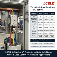 Contacteurs magnétiques MC-9b MC-12b MC-18b MC-25b MC-32a MC-40a MC-50a MC-65A MC-75A MC-85A AC380V AC220V AC110V 48V 36V