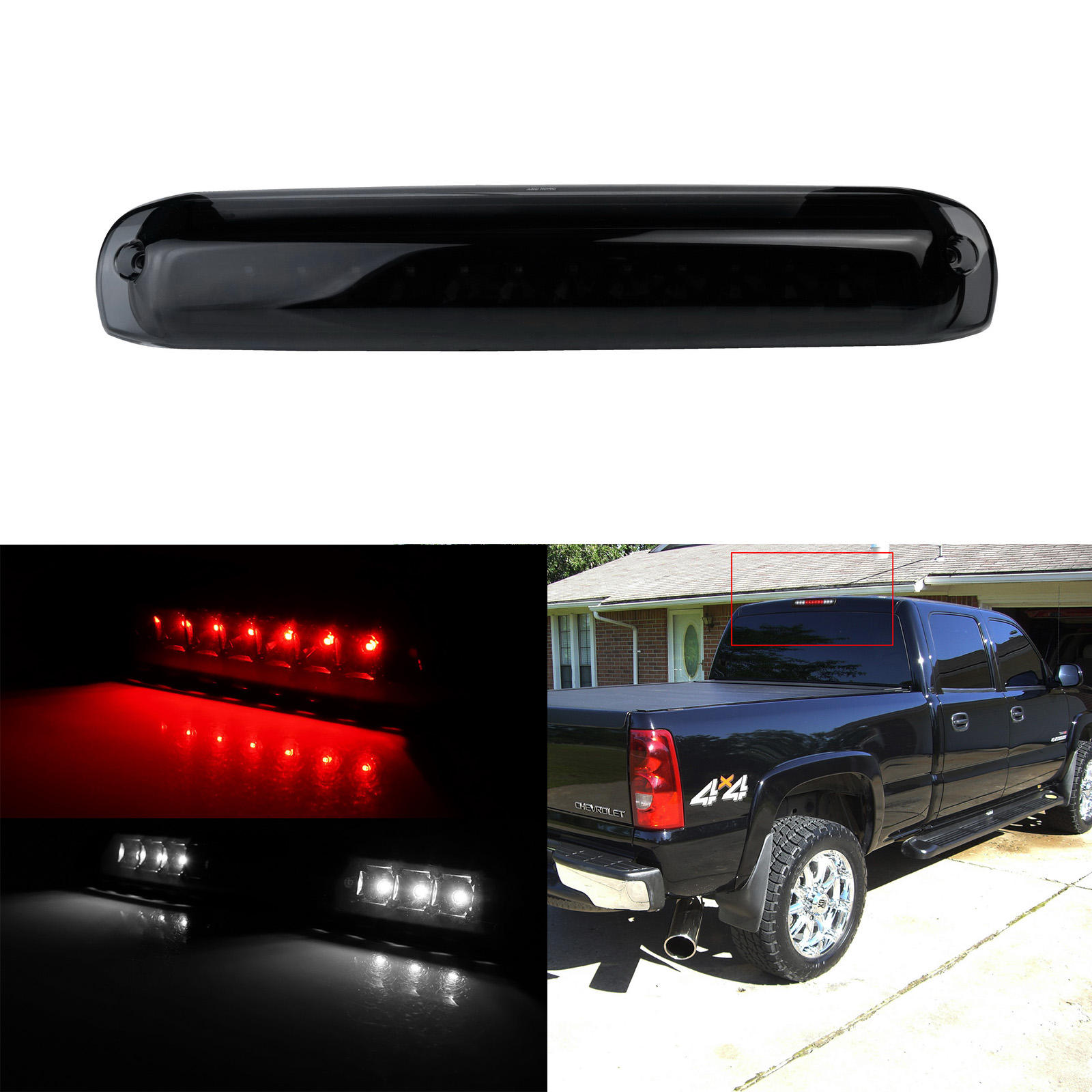 Blanc + Rouge Simple Rangée