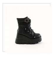 CHENO Fabricants Personnalisés OEM Bottes à Talons Hauts à Double Plateforme Noires pour Femmes