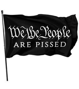 Vente en gros personnalisé <span class=keywords><strong>pas</strong></span> <span class=keywords><strong>cher</strong></span> 3x5 pieds nous le peuple 4 juillet bannière Memorial Day drapeau de la fête des anciens combattants avec œillets - Product Image 5