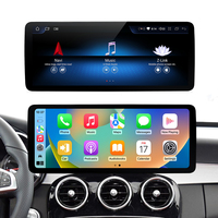 Pantalla Android 14 de 12.3 Pulgadas, 2K QLED Ultrafina, CarPlay, Android Auto, para Mercedes Clase C W205 GLC W204 NTG4.0, GPS, Plug&Play, TV Integrada